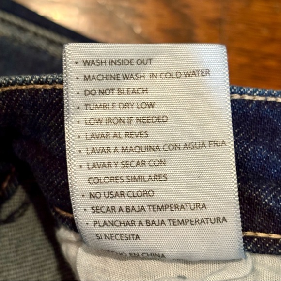 Kancan Brooklyn High-Rise Boot Cut Jeans Size 1/24 Dark Blue Raw Fringe Hem #207 - Picture 16 of 16